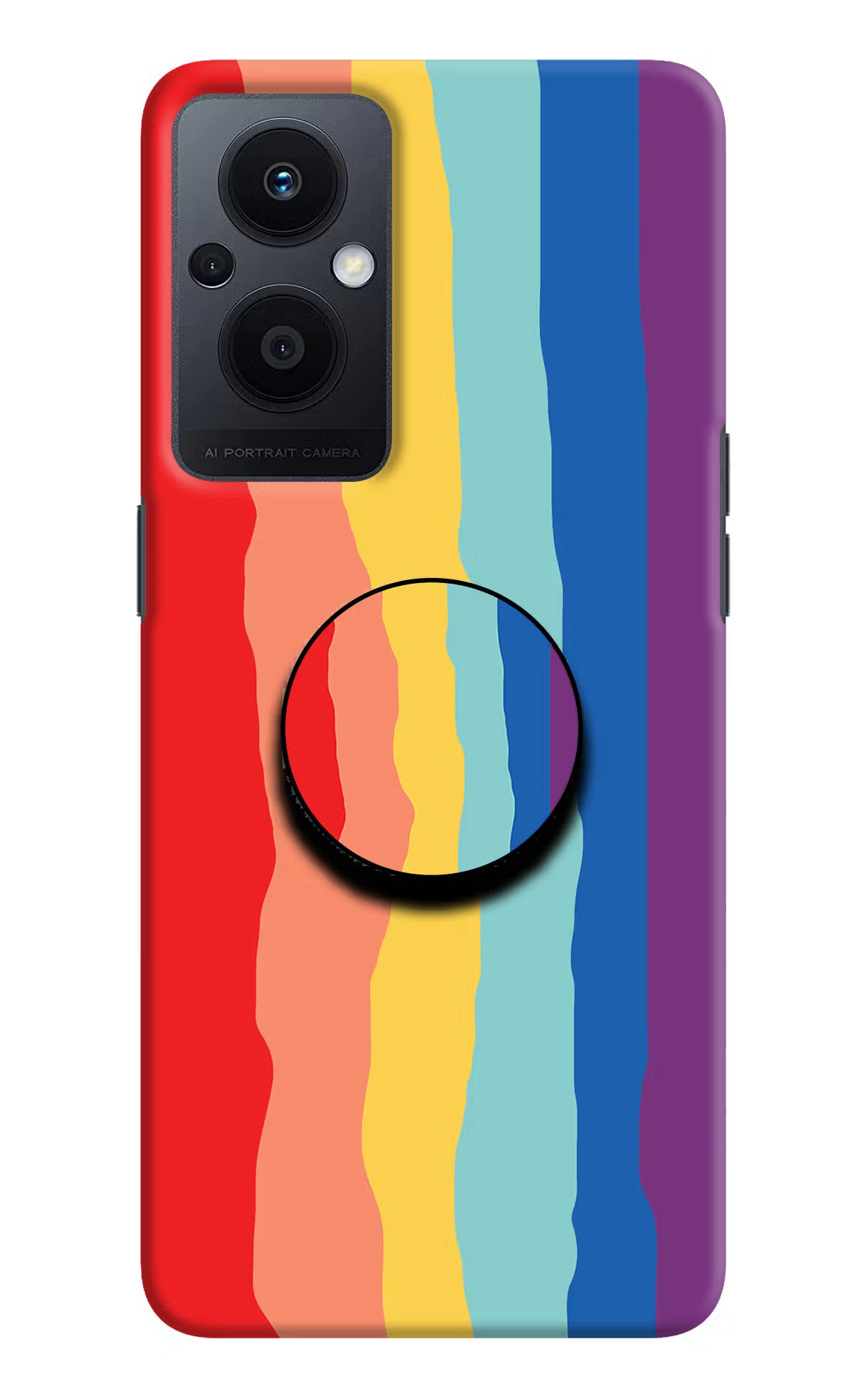 Rainbow Oppo F21 Pro 5G Pop Case by Casekaro