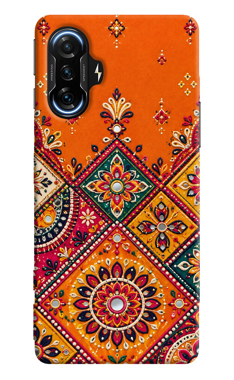 Kutch Glow Poco F3 GT 5G Back Cover, Hard case