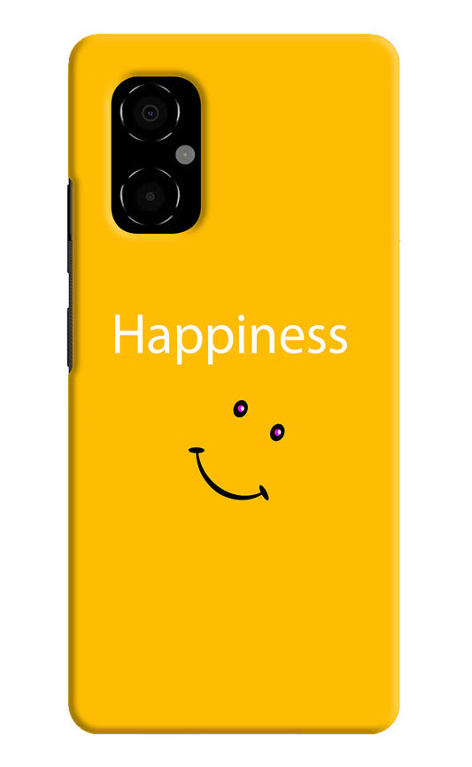 Happiness With Smiley Poco M4 5G Hard Case Back Cover by Casekaro
