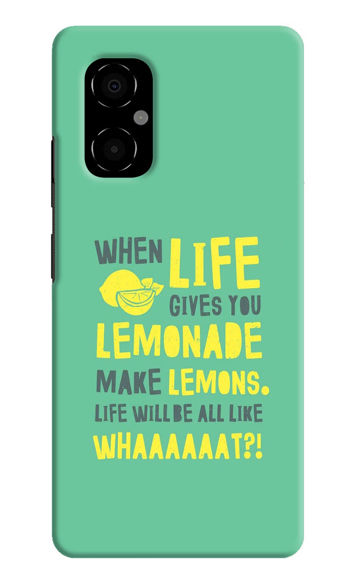 Quote Poco M4 5G Hard Case Back Cover by Casekaro