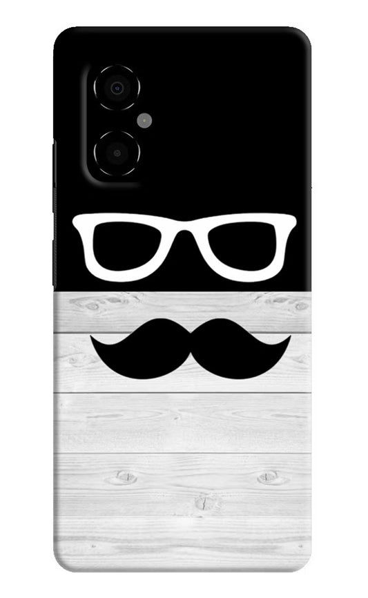 Mustache Poco M4 5G Hard Case Back Cover by Casekaro
