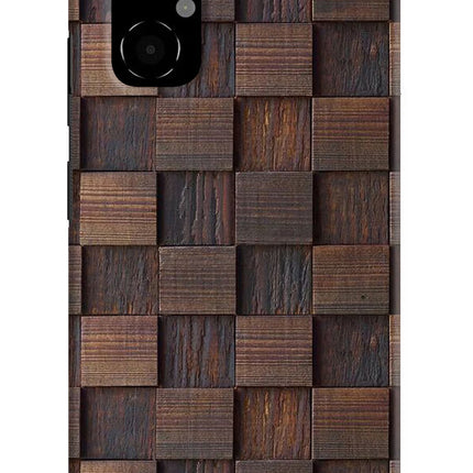 Wooden Cube Design Poco M4 5G Hard Case Back Cover by Casekaro