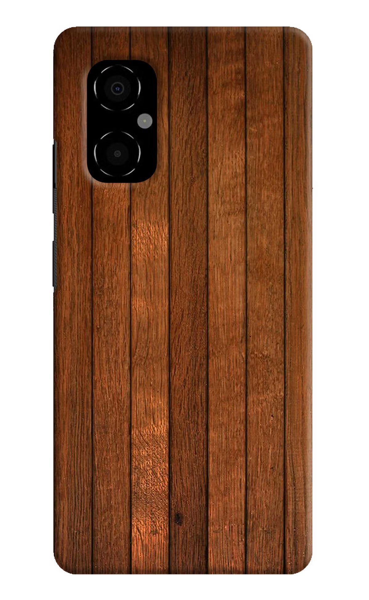 Wooden Artwork Bands Poco M4 5G Hard Case Back Cover by Casekaro