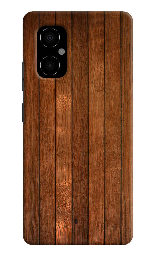 Wooden Artwork Bands Poco M4 5G Hard Case Back Cover by Casekaro
