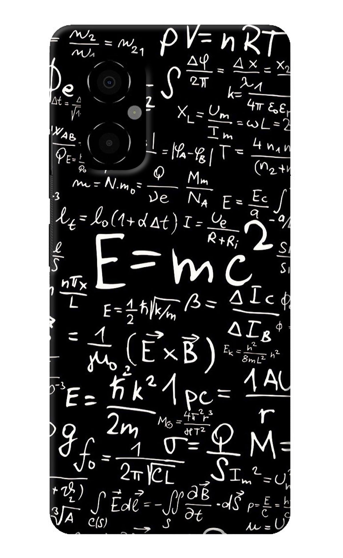 Physics Albert Einstein Formula Poco M4 5G Back Cover