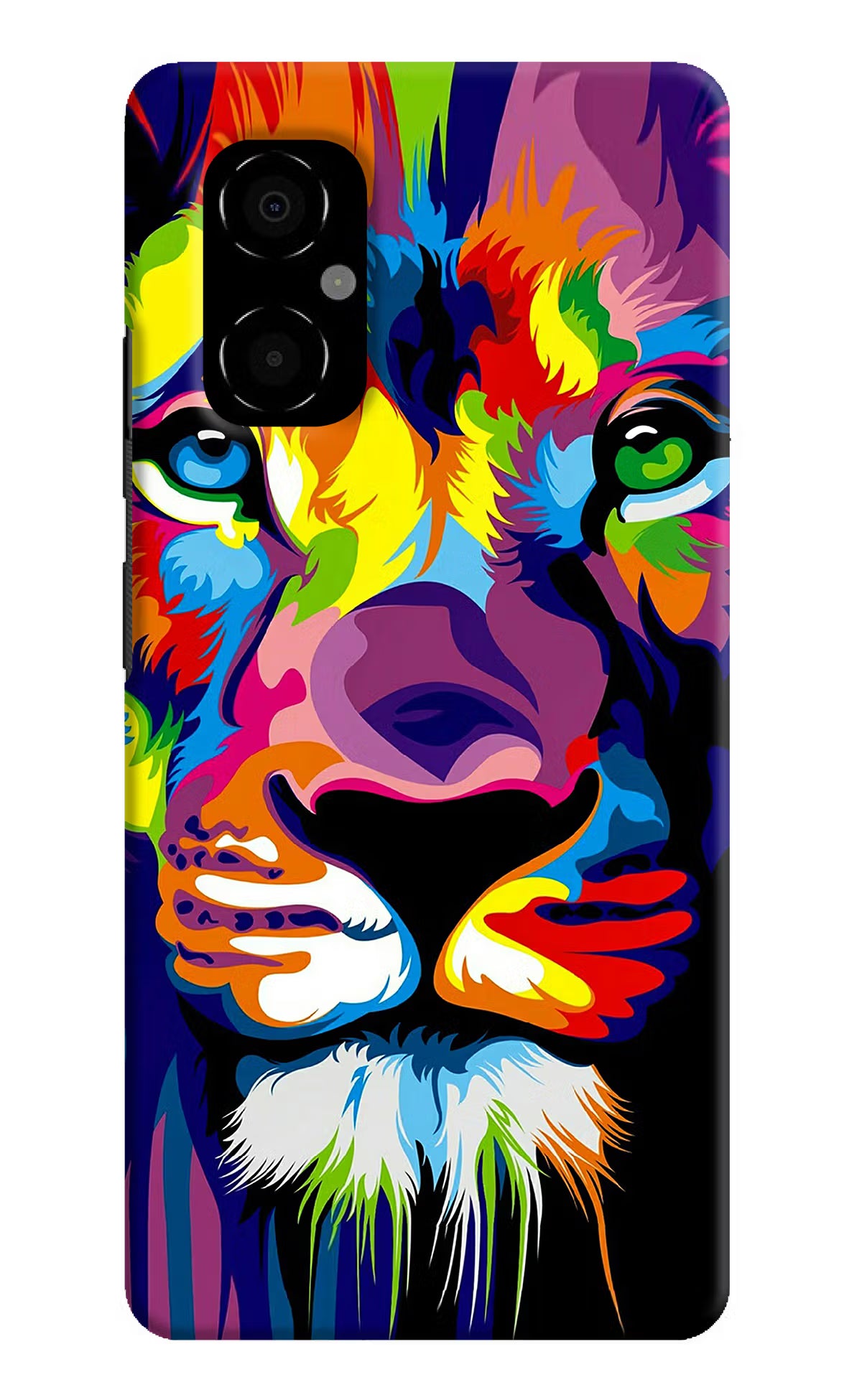 Lion Poco M4 5G Hard Case Back Cover by Casekaro