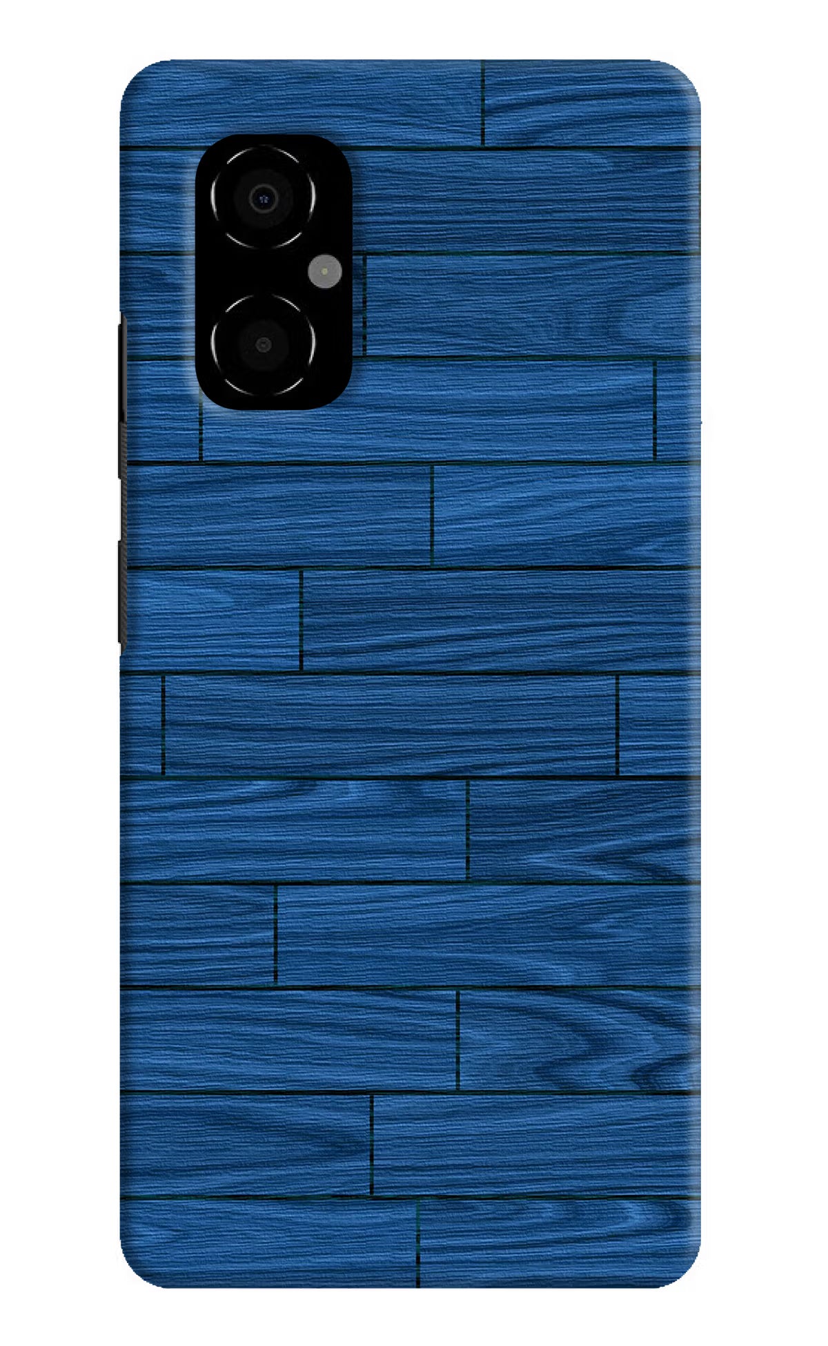 Wooden Texture Poco M4 5G Hard Case Back Cover by Casekaro