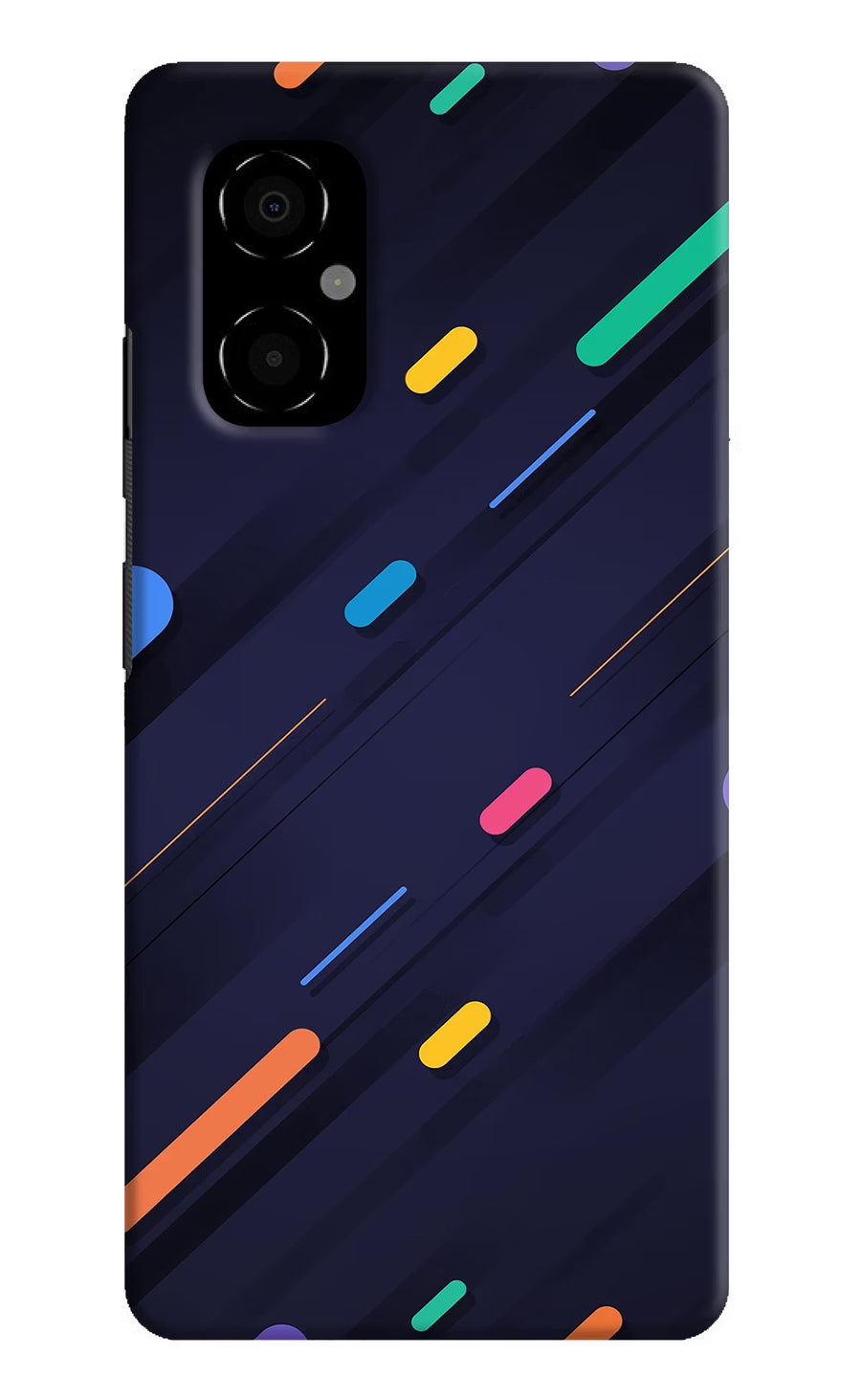 Abstract Design Poco M4 5G Back Cover, Hard case
