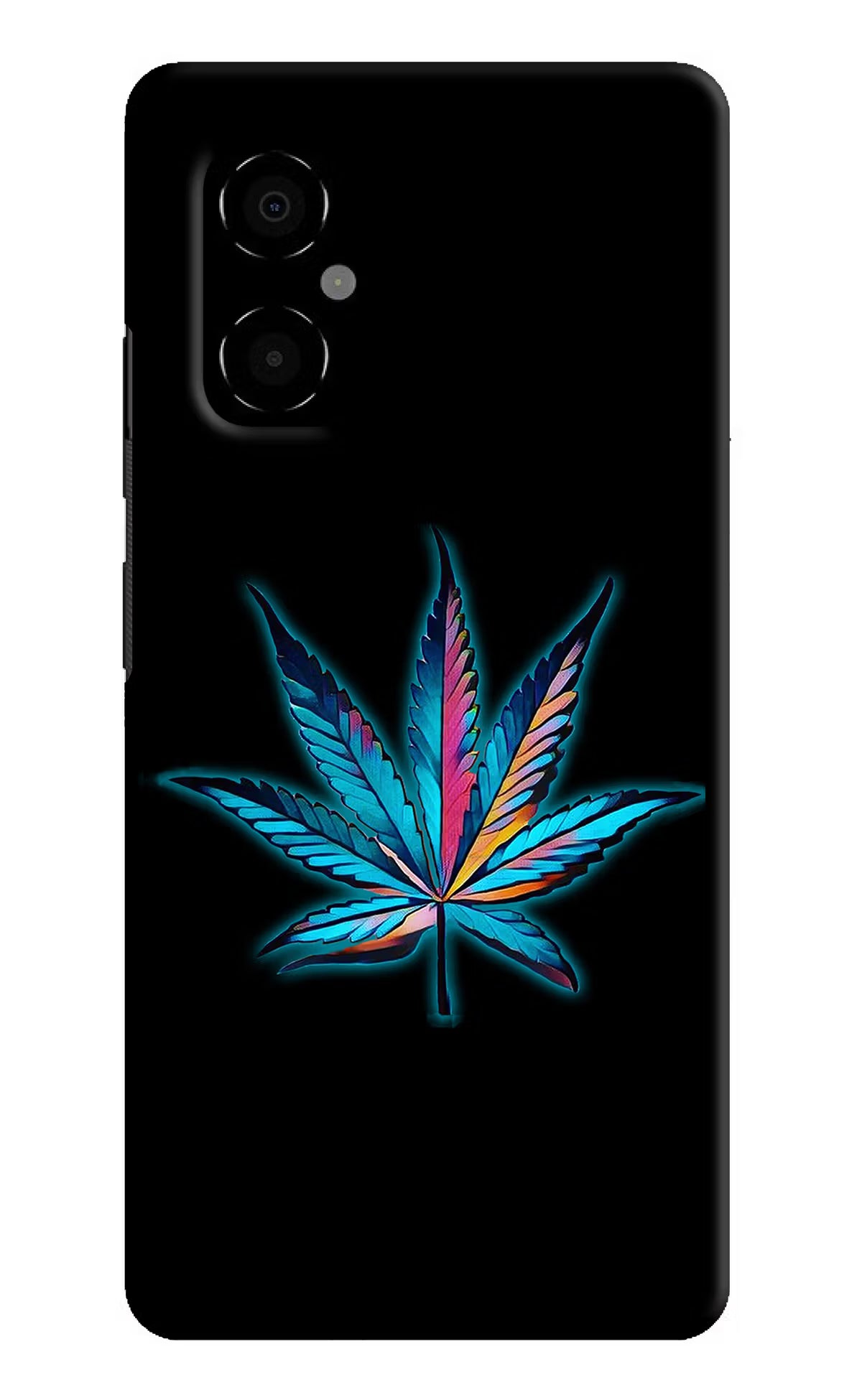 Weed Poco M4 5G Hard Case Back Cover by Casekaro