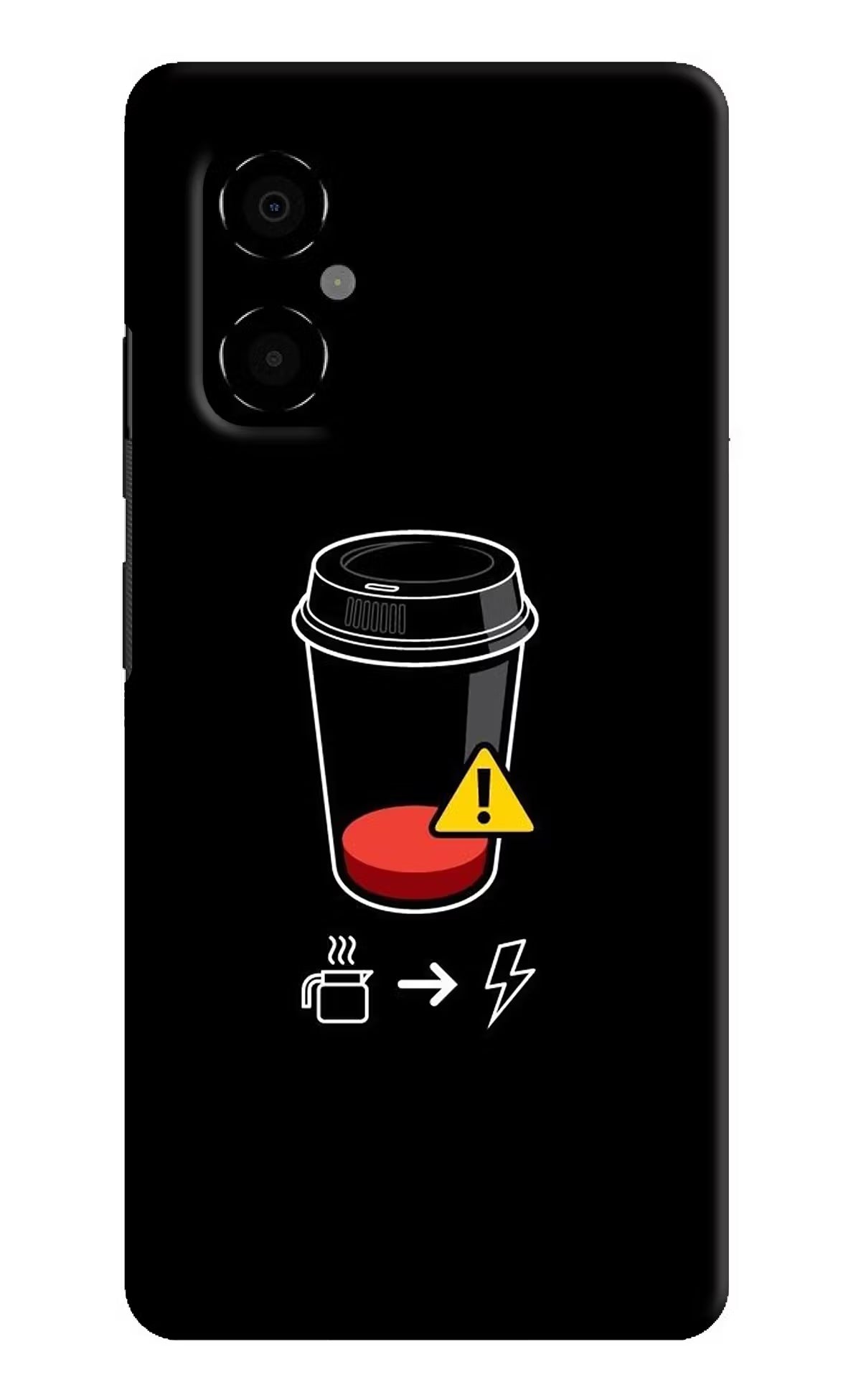 Coffee Poco M4 5G Hard Case Back Cover by Casekaro
