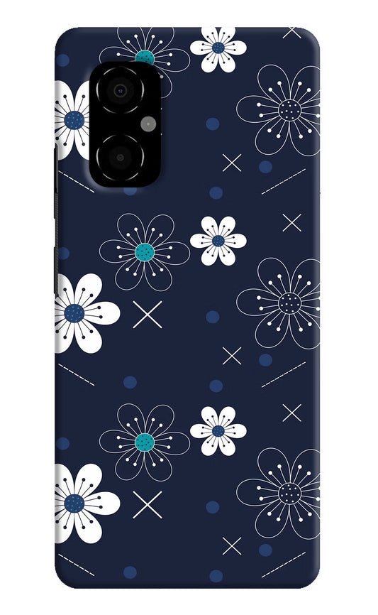 Flowers Poco M4 5G Hard Case Back Cover by Casekaro
