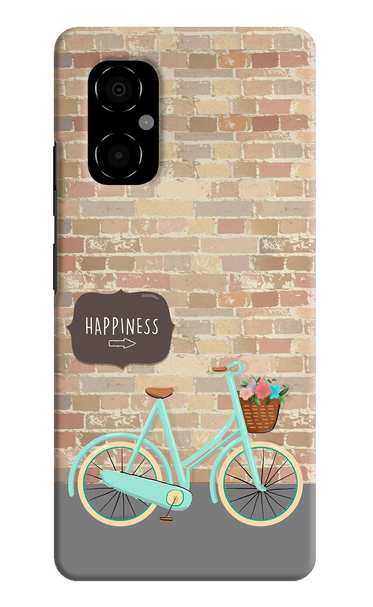 Happiness Artwork Poco M4 5G Hard Case Back Cover by Casekaro