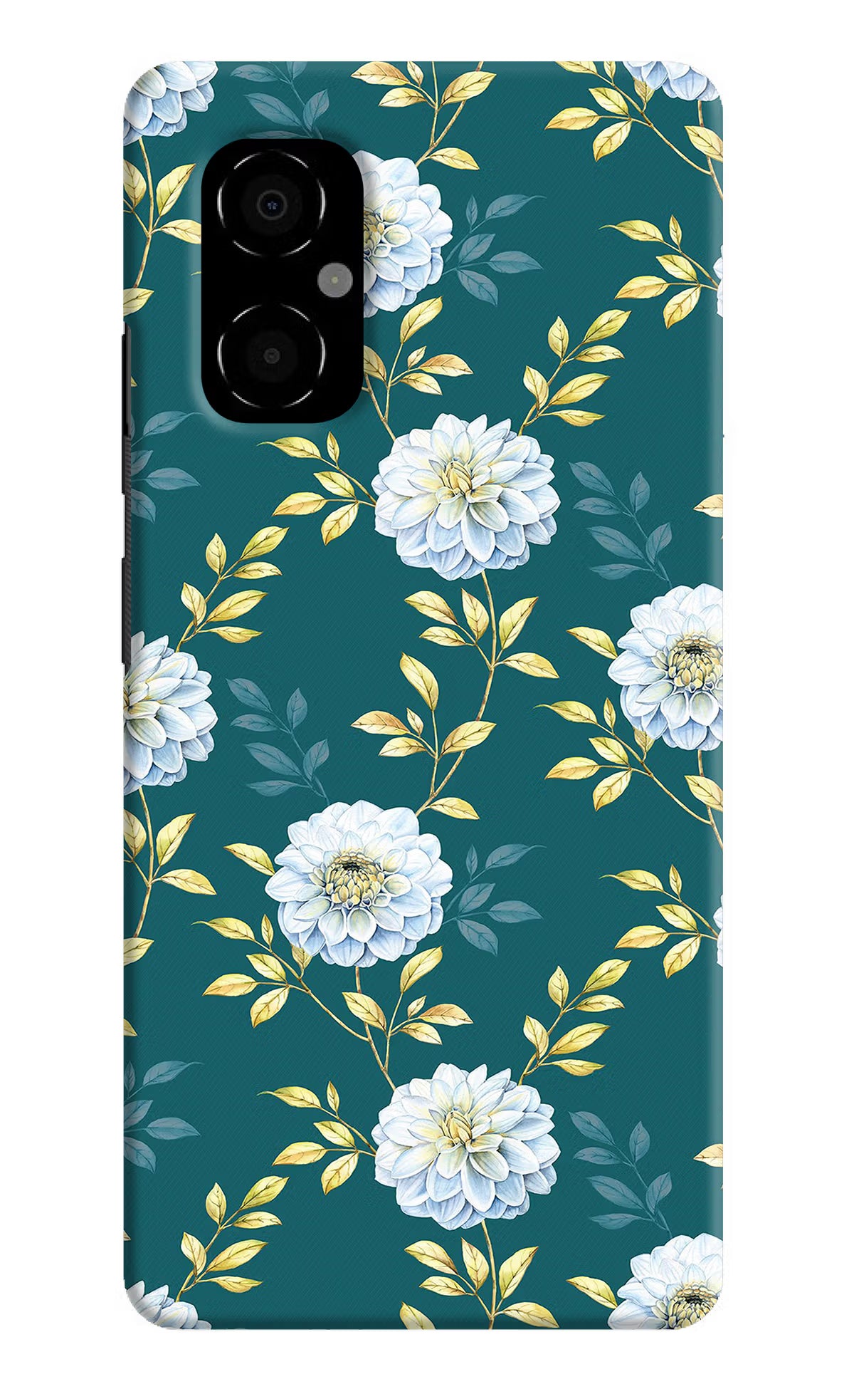 Flowers Poco M4 5G Hard Case Back Cover by Casekaro