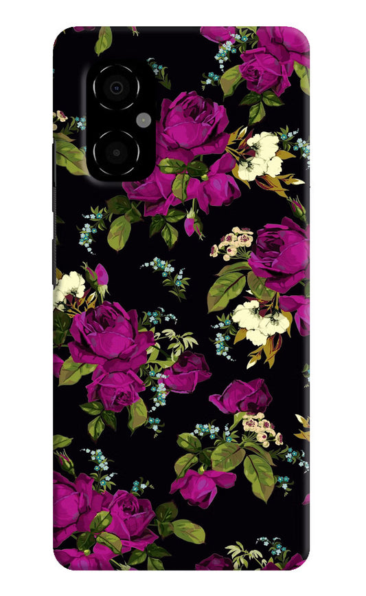 Flowers Poco M4 5G Hard Case Back Cover by Casekaro