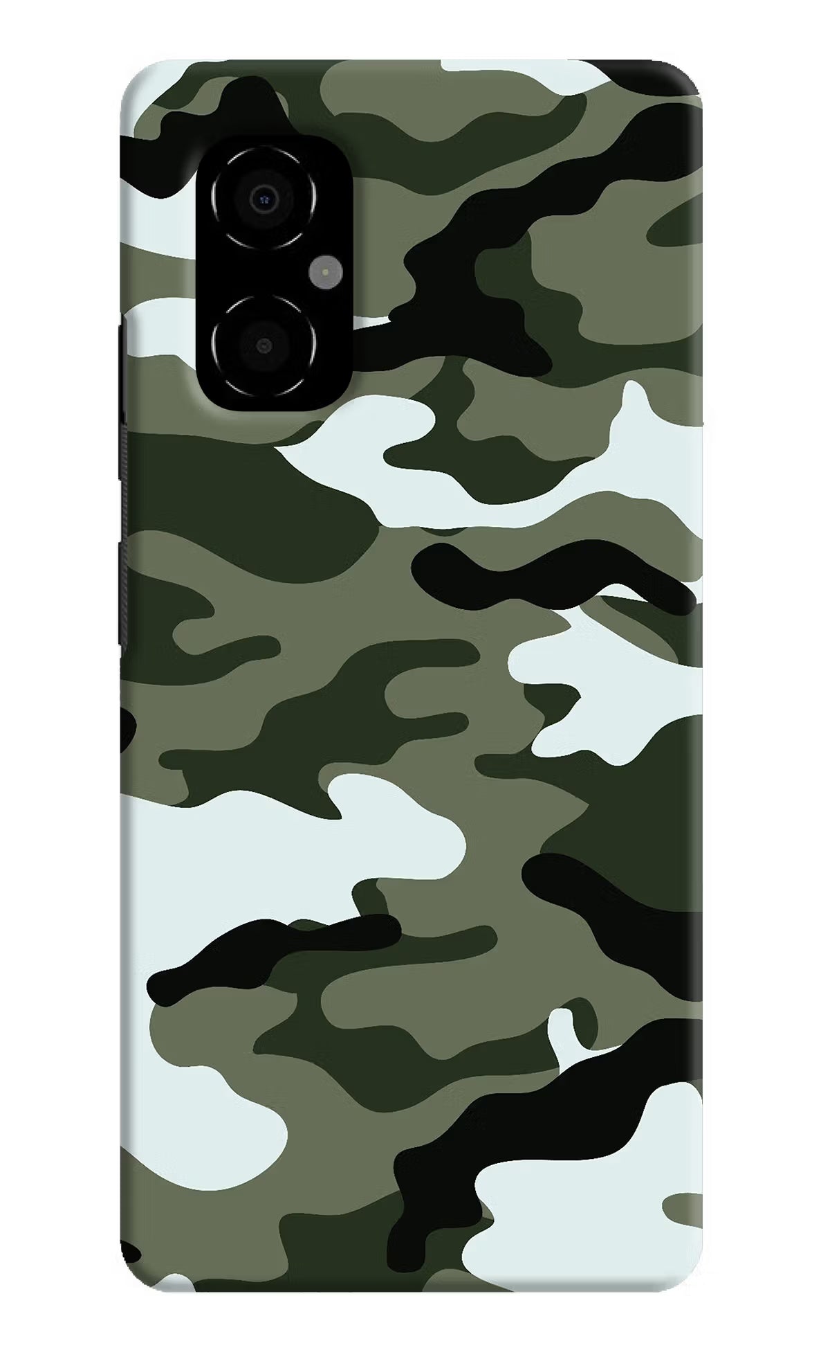 Camouflage Poco M4 5G Hard Case Back Cover by Casekaro