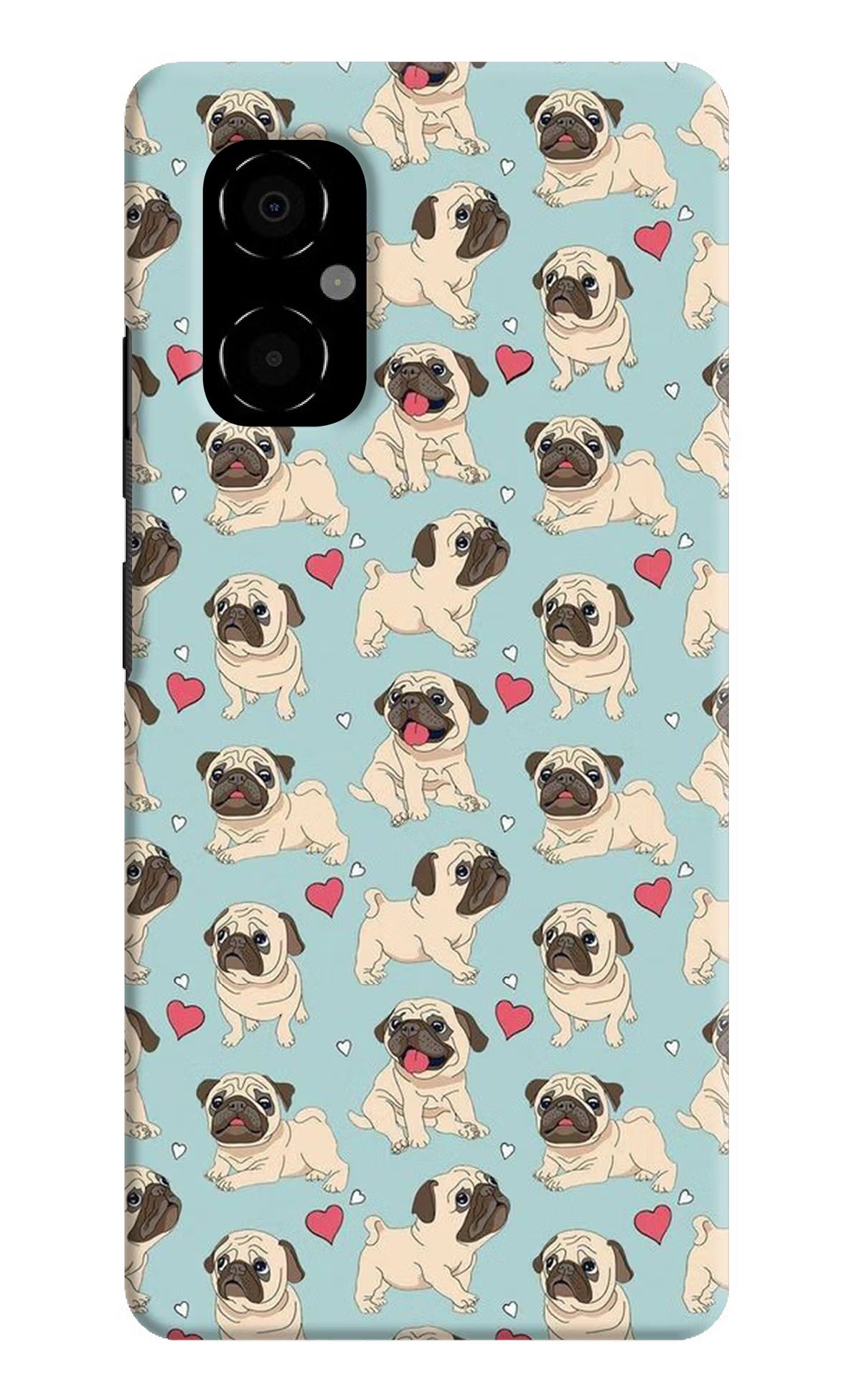 Pug Dog Poco M4 5G Hard Case Back Cover by Casekaro