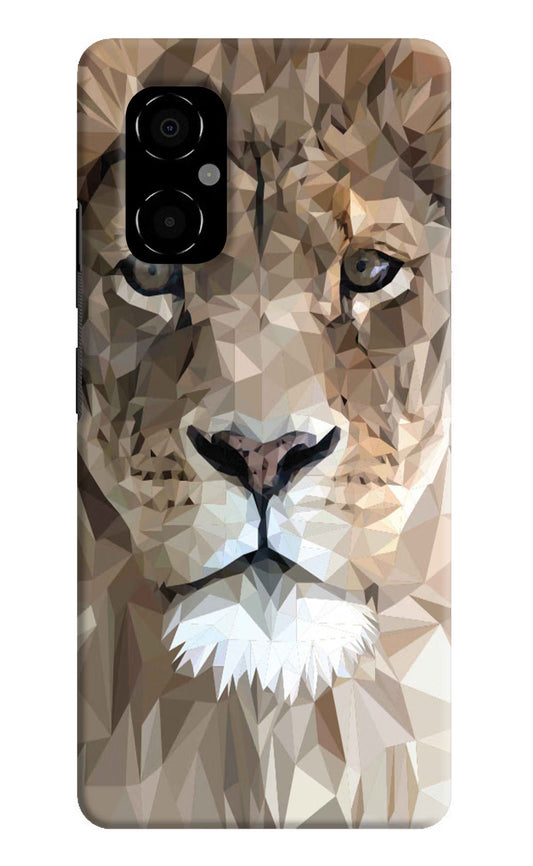 Lion Art Poco M4 5G Hard Case Back Cover by Casekaro