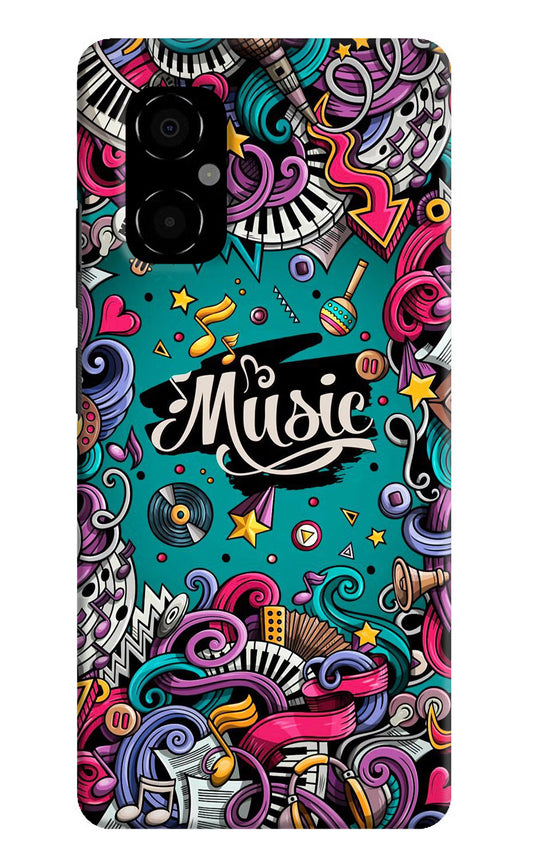 Music Graffiti Poco M4 5G Hard Case Back Cover by Casekaro