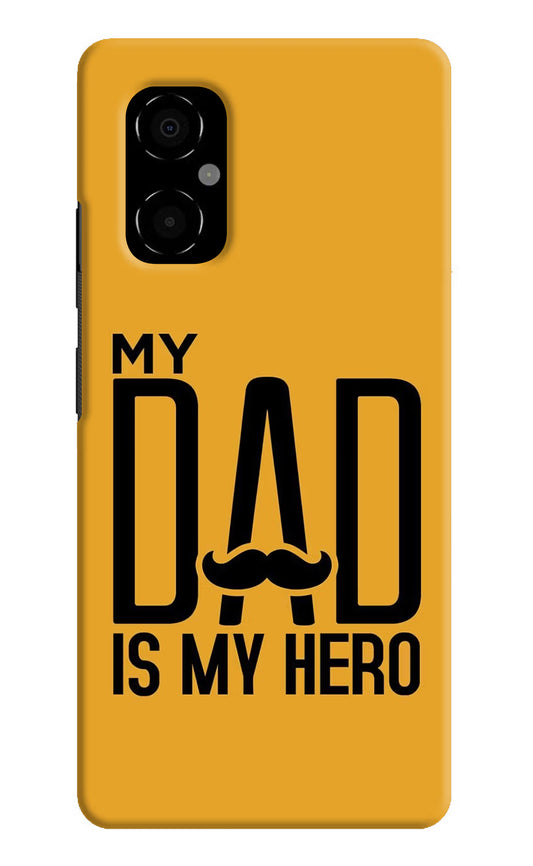 My Dad Is My Hero Poco M4 5G Hard Case Back Cover by Casekaro