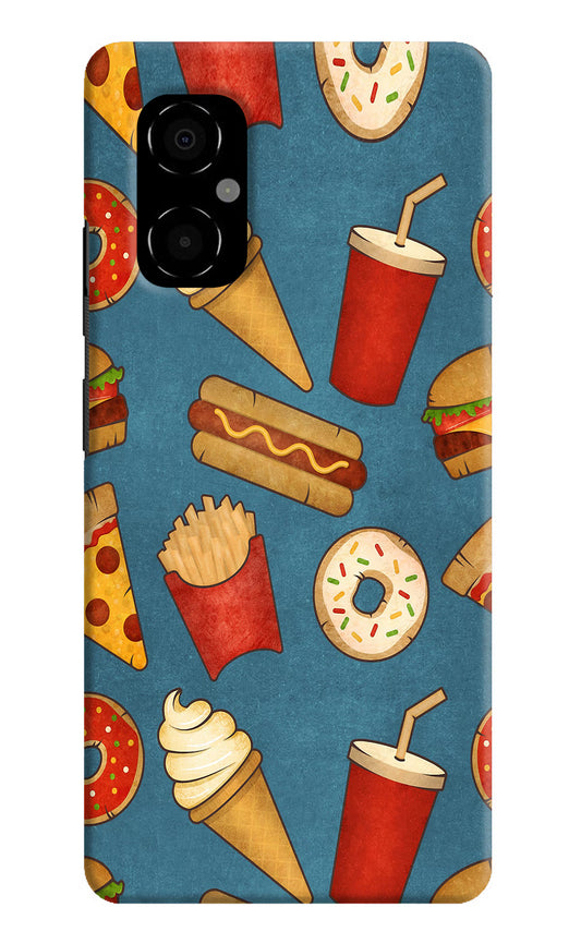 Foodie Poco M4 5G Hard Case Back Cover by Casekaro
