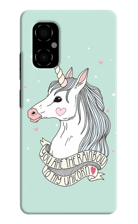 Unicorn Wallpaper Poco M4 5G Hard Case Back Cover by Casekaro