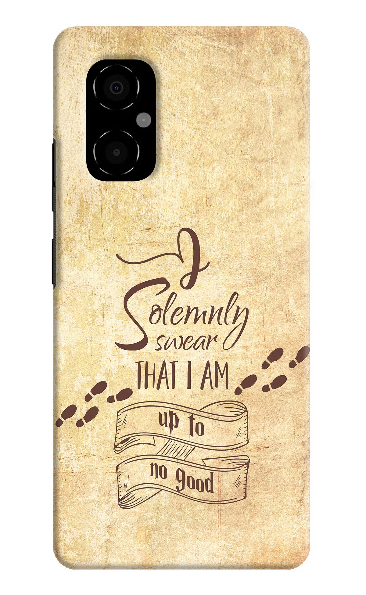 I Solemnly swear that i up to no good Poco M4 5G Hard Case Back Cover by Casekaro