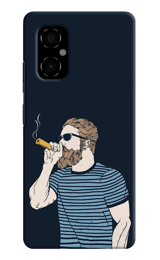 Smoking Poco M4 5G Hard Case Back Cover by Casekaro
