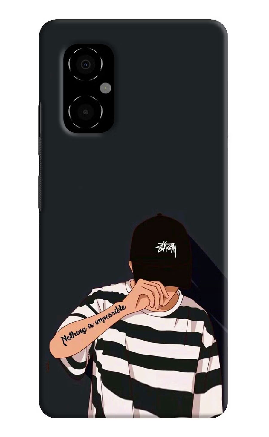 Aesthetic Boy Poco M4 5G Back Cover, Hard case