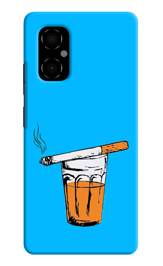 Chai Sutta Poco M4 5G Hard Case Back Cover by Casekaro