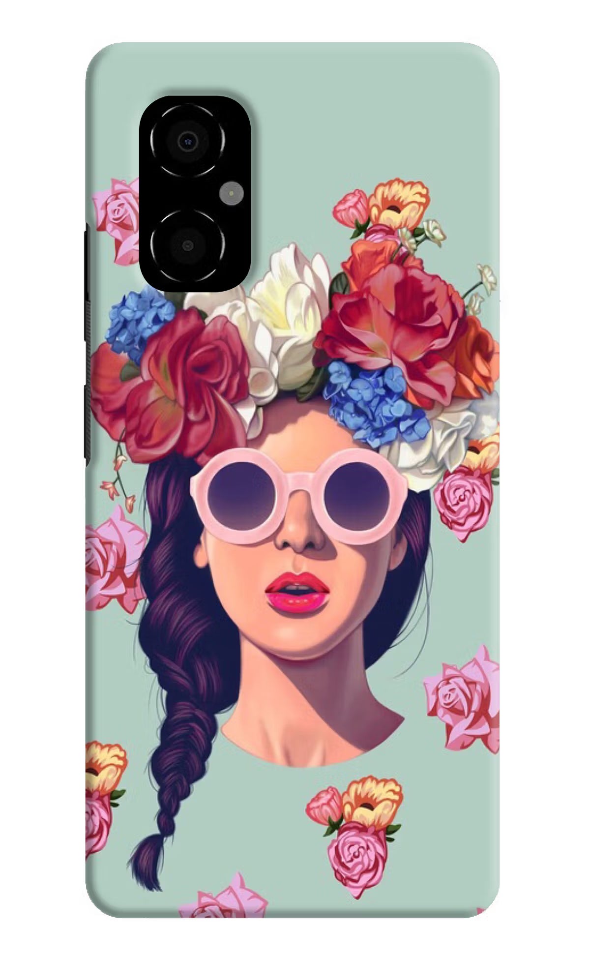 Pretty Girl Poco M4 5G Hard Case Back Cover by Casekaro