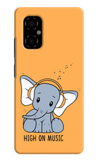High On Music Poco M4 5G Hard Case Back Cover by Casekaro