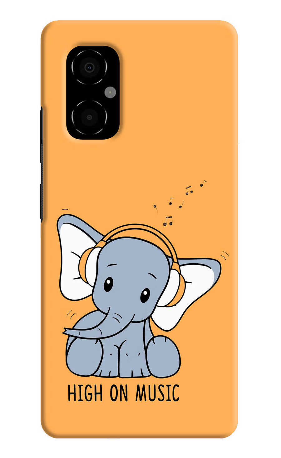High On Music Poco M4 5G Back Cover, Hard case