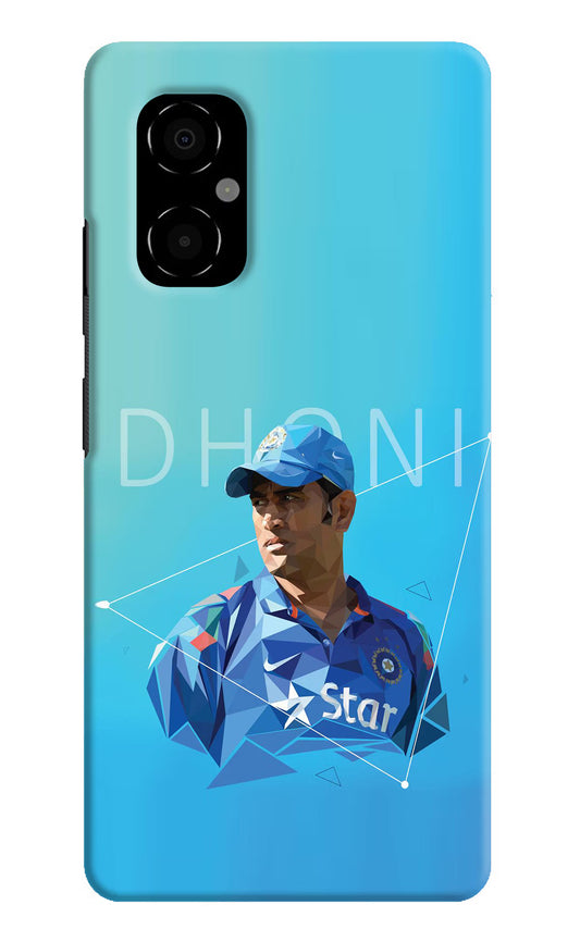 Dhoni Artwork Poco M4 5G Hard Case Back Cover by Casekaro