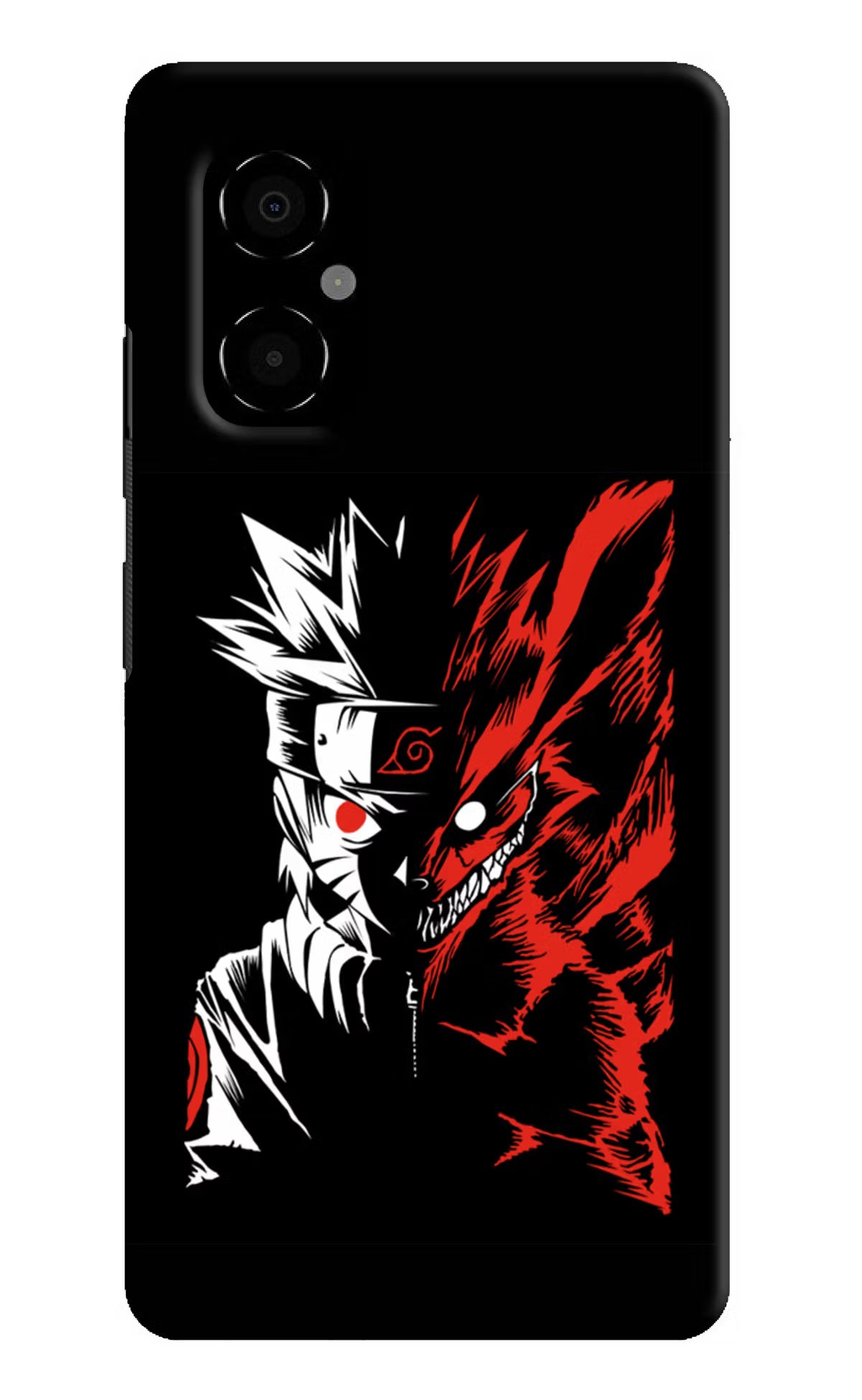 Naruto Two Face Poco M4 5G Hard Case Back Cover by Casekaro