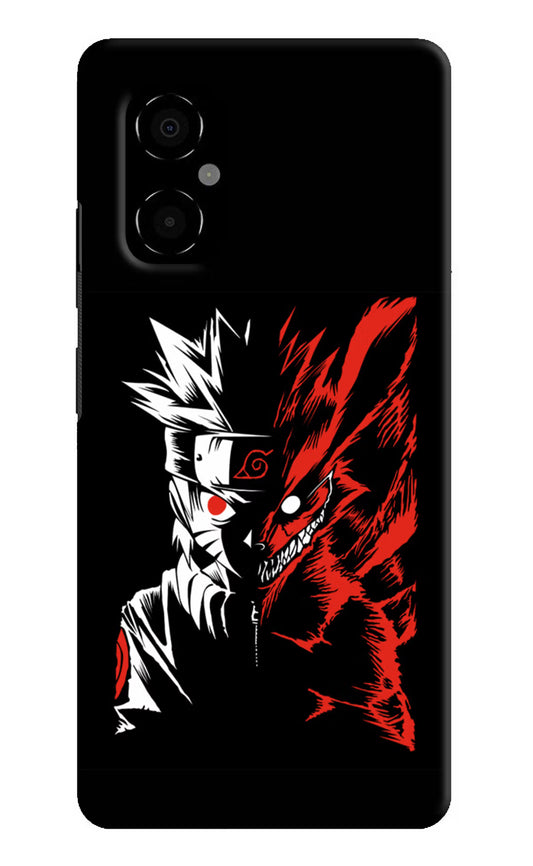 Naruto Two Face Poco M4 5G Hard Case Back Cover by Casekaro