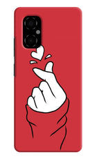 Korean Love Sign Poco M4 5G Hard Case Back Cover by Casekaro