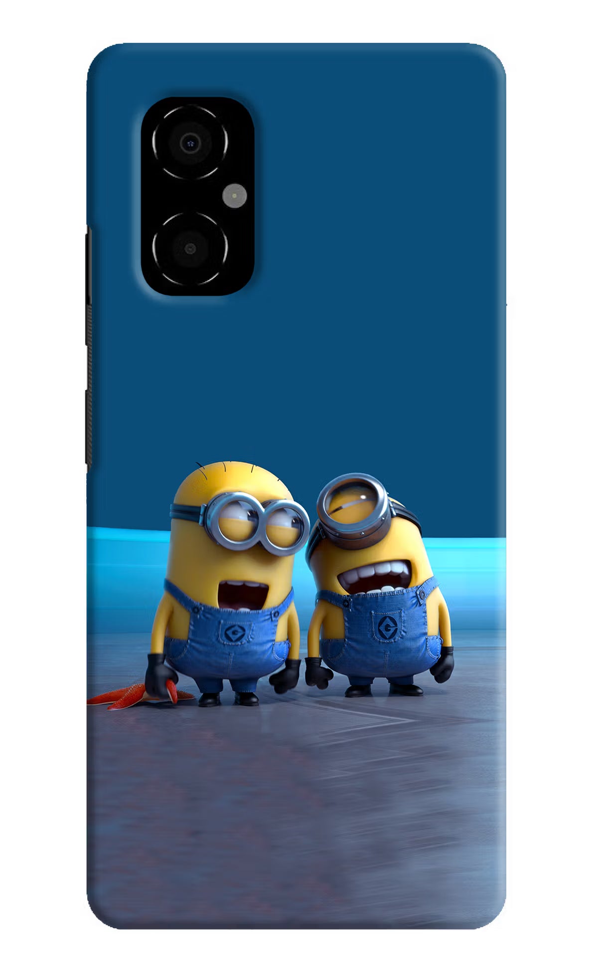 Minion Laughing Poco M4 5G Hard Case Back Cover by Casekaro