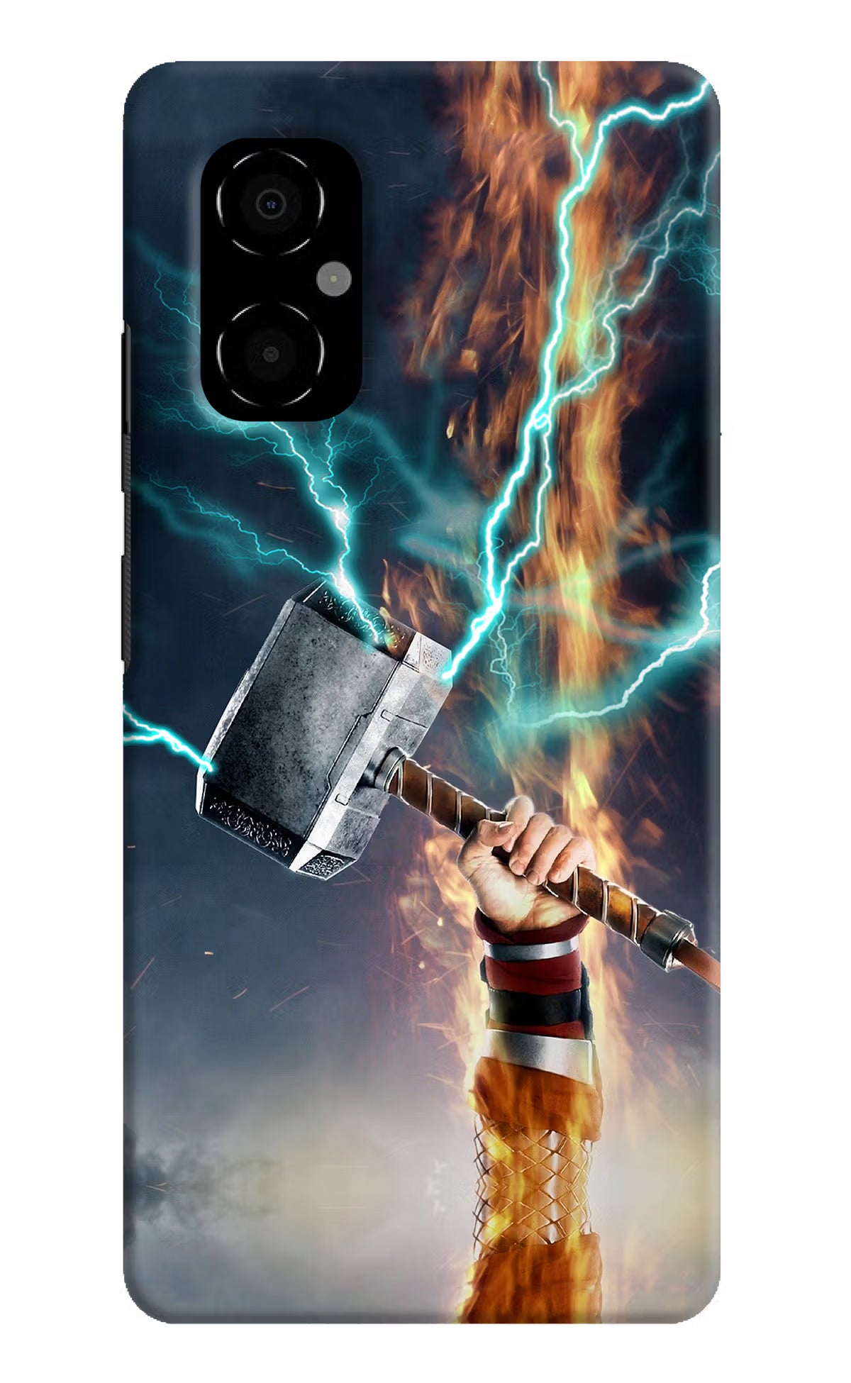 Thor Hammer Mjolnir Poco M4 5G Hard Case Back Cover by Casekaro