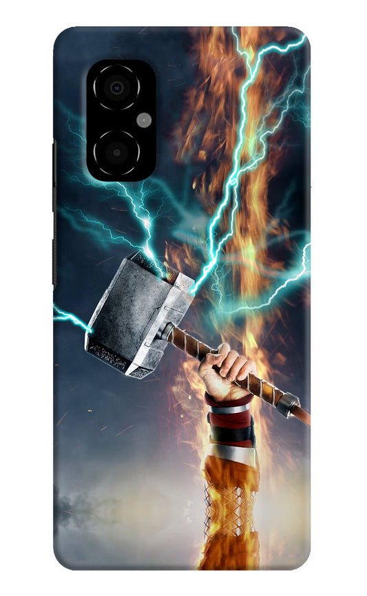 Thor Hammer Mjolnir Poco M4 5G Hard Case Back Cover by Casekaro