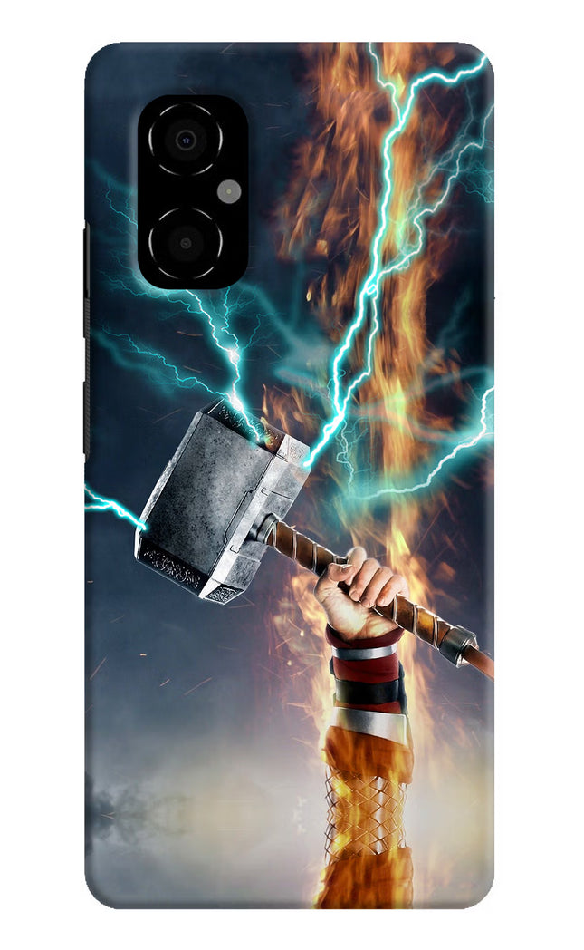 Thor Hammer Mjolnir Poco M4 5G Hard Case Back Cover by Casekaro
