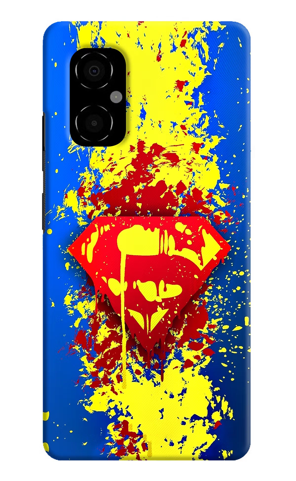 Superman logo Poco M4 5G Hard Case Back Cover by Casekaro