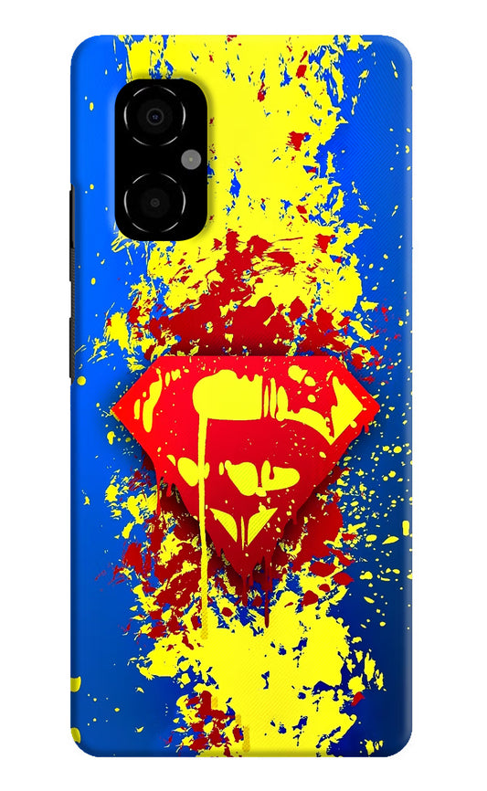 Superman logo Poco M4 5G Hard Case Back Cover by Casekaro