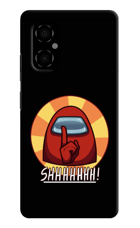Among Us Shhh! Poco M4 5G Hard Case Back Cover by Casekaro