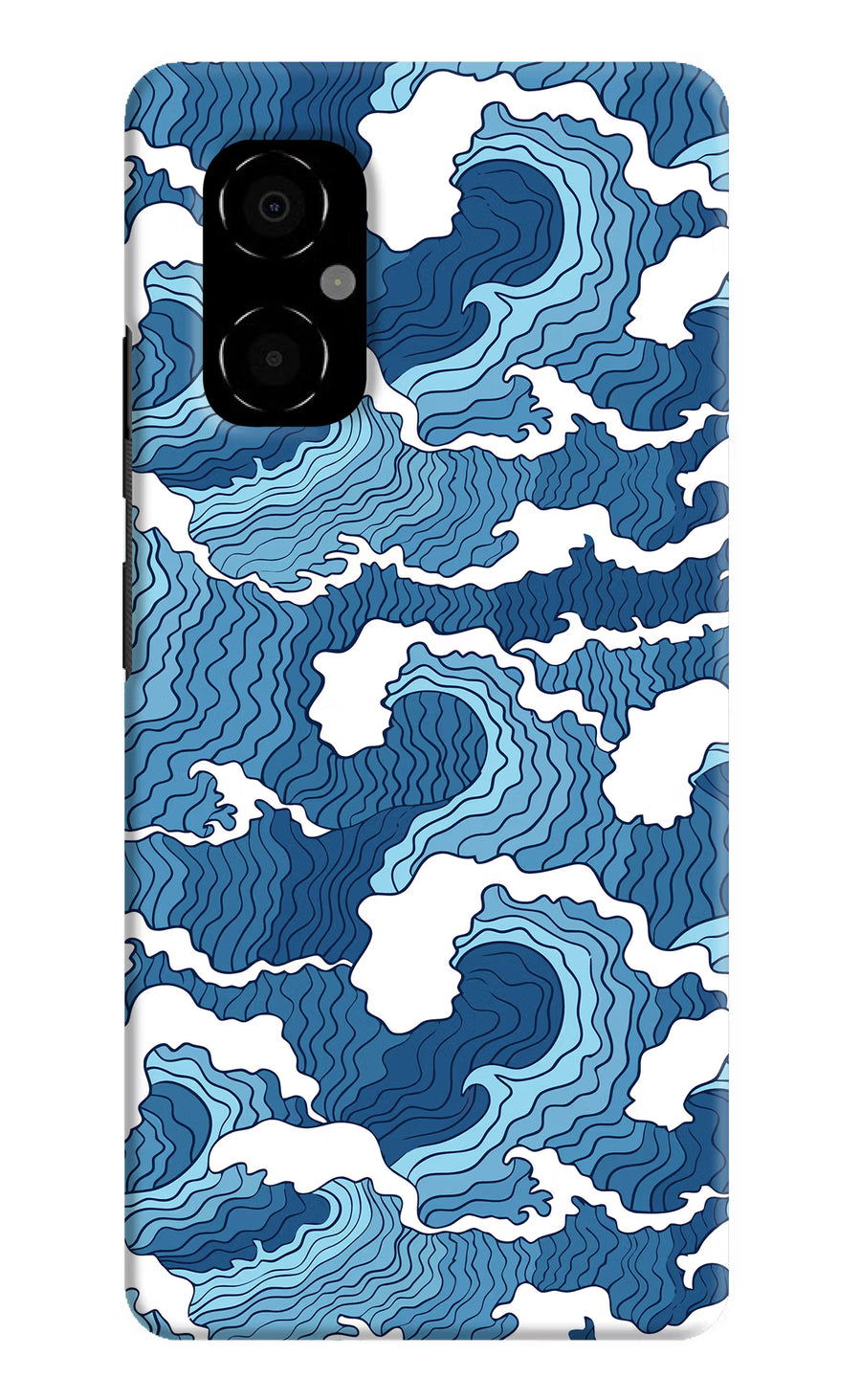 Blue Waves Poco M4 5G Back Cover, Hard case