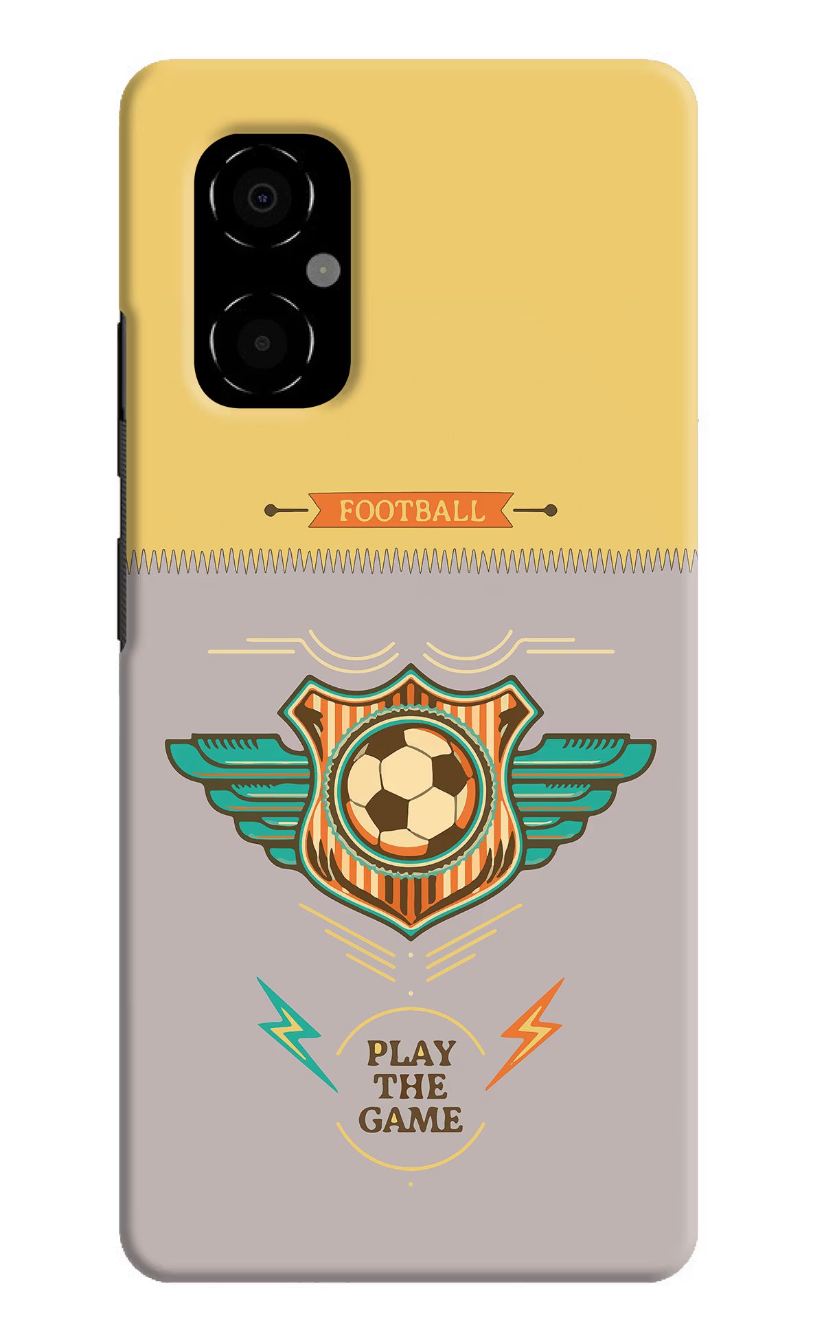 Football Poco M4 5G Hard Case Back Cover by Casekaro