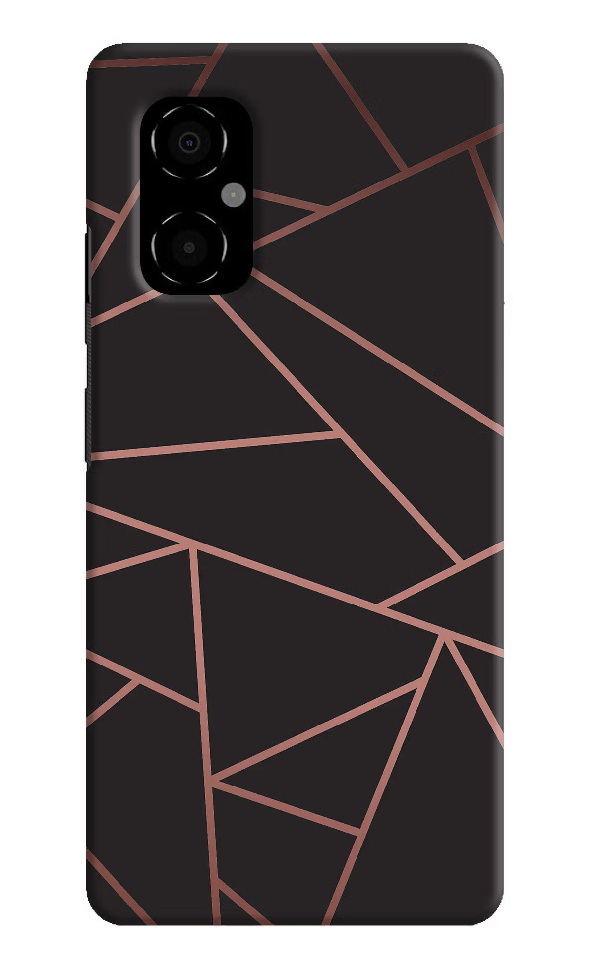 Geometric Pattern Poco M4 5G Hard Case Back Cover by Casekaro