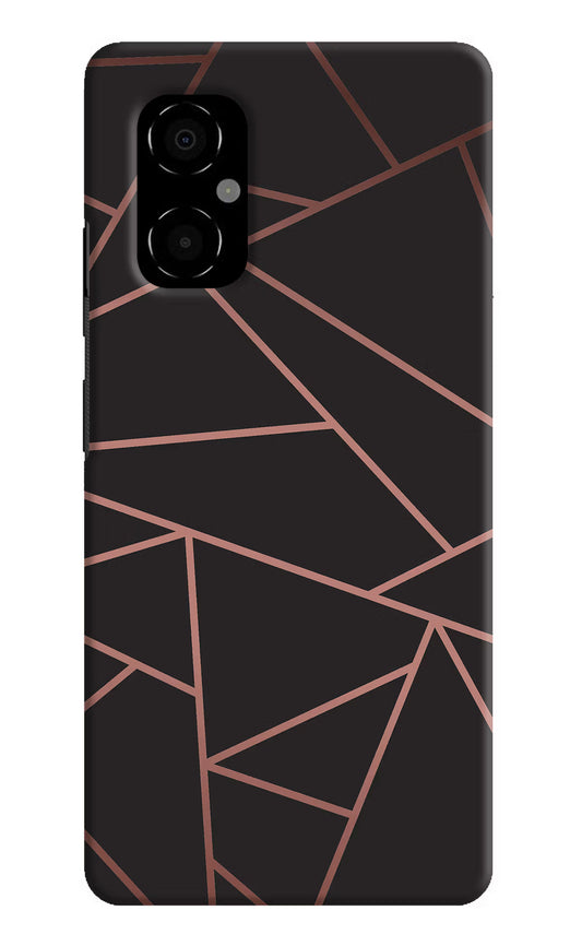 Geometric Pattern Poco M4 5G Hard Case Back Cover by Casekaro