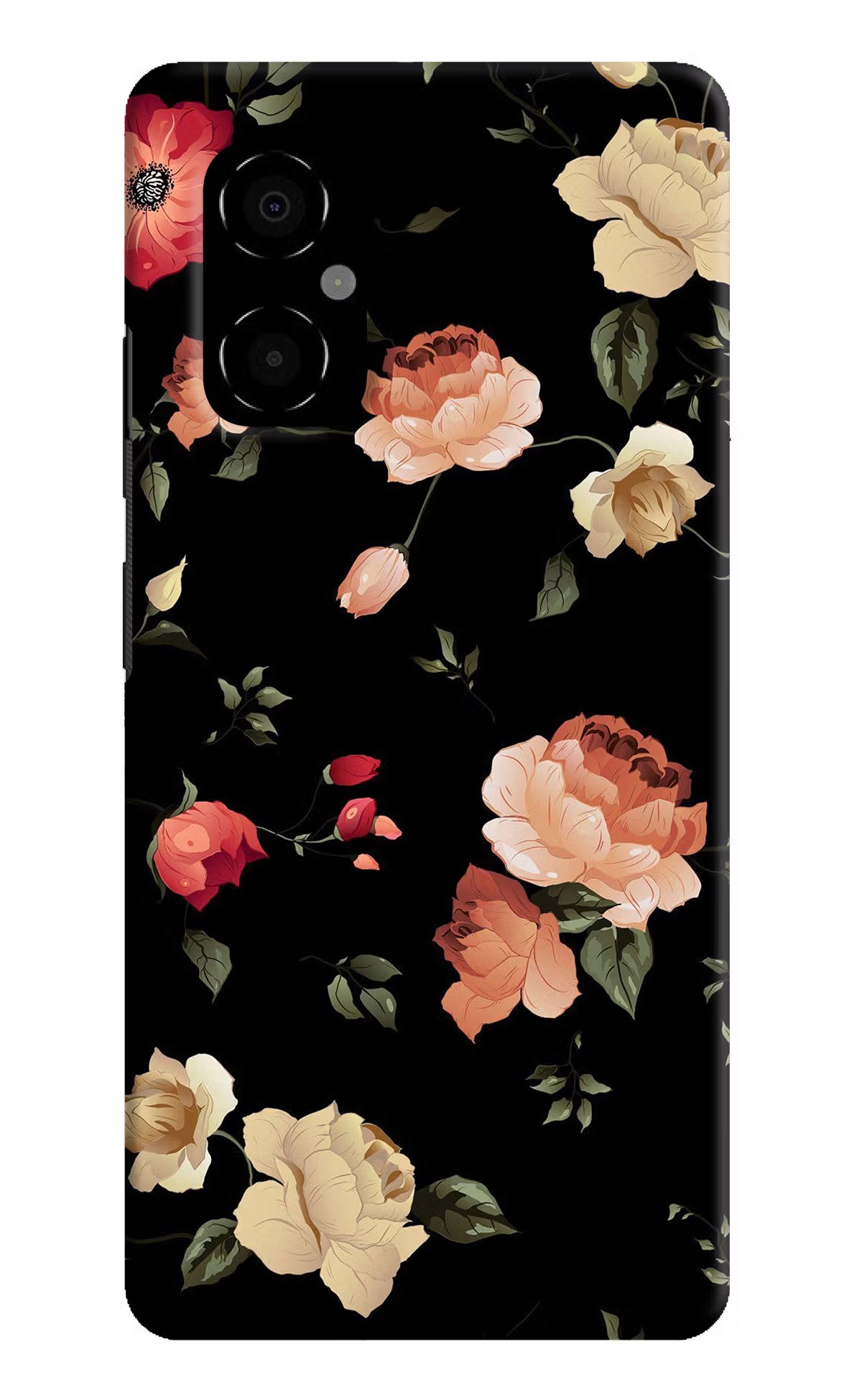 Flowers Poco M4 5G Hard Case Back Cover by Casekaro