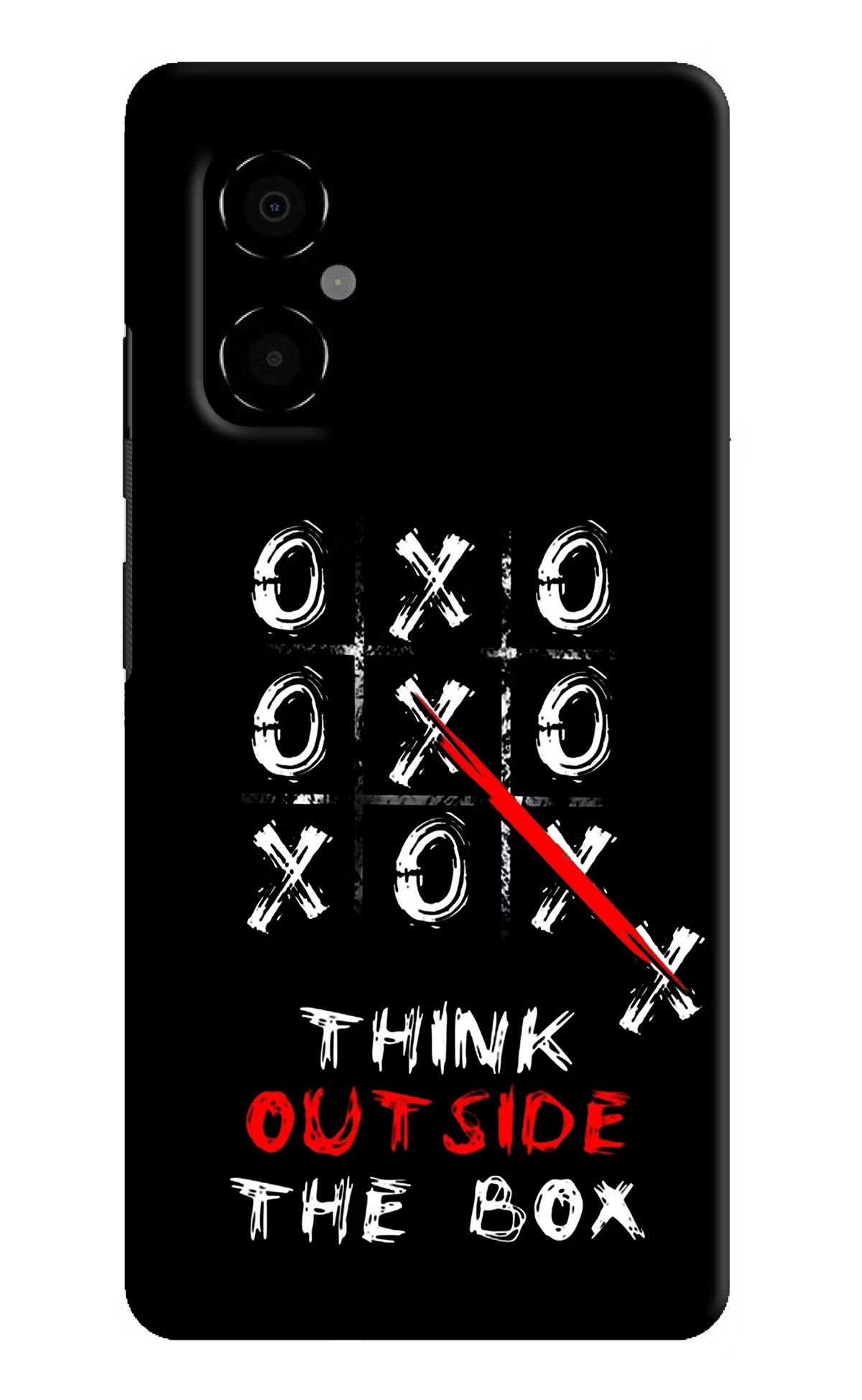 Think out of the BOX Poco M4 5G Hard Case Back Cover by Casekaro