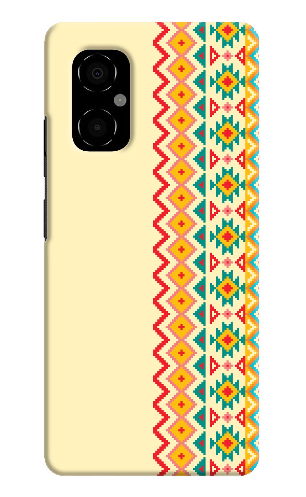 Ethnic Seamless Poco M4 5G Hard Case Back Cover by Casekaro